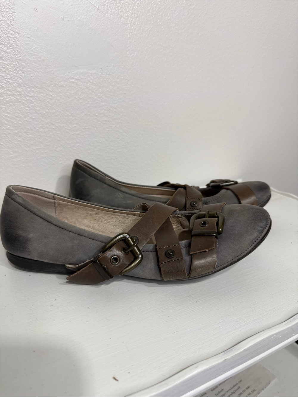 OTBT Park Hills Buckle Strappy Ballet Flat 8.5